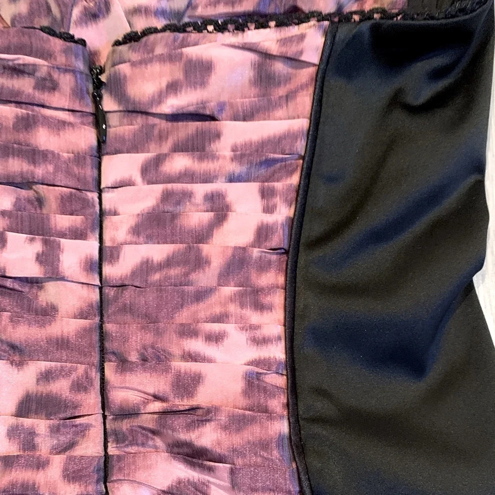 Bebe size XS ruched taffeta dress NWT - Picture 11 of 16
